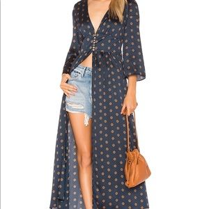 NWT Free People | Silk Print Tunic / Duster